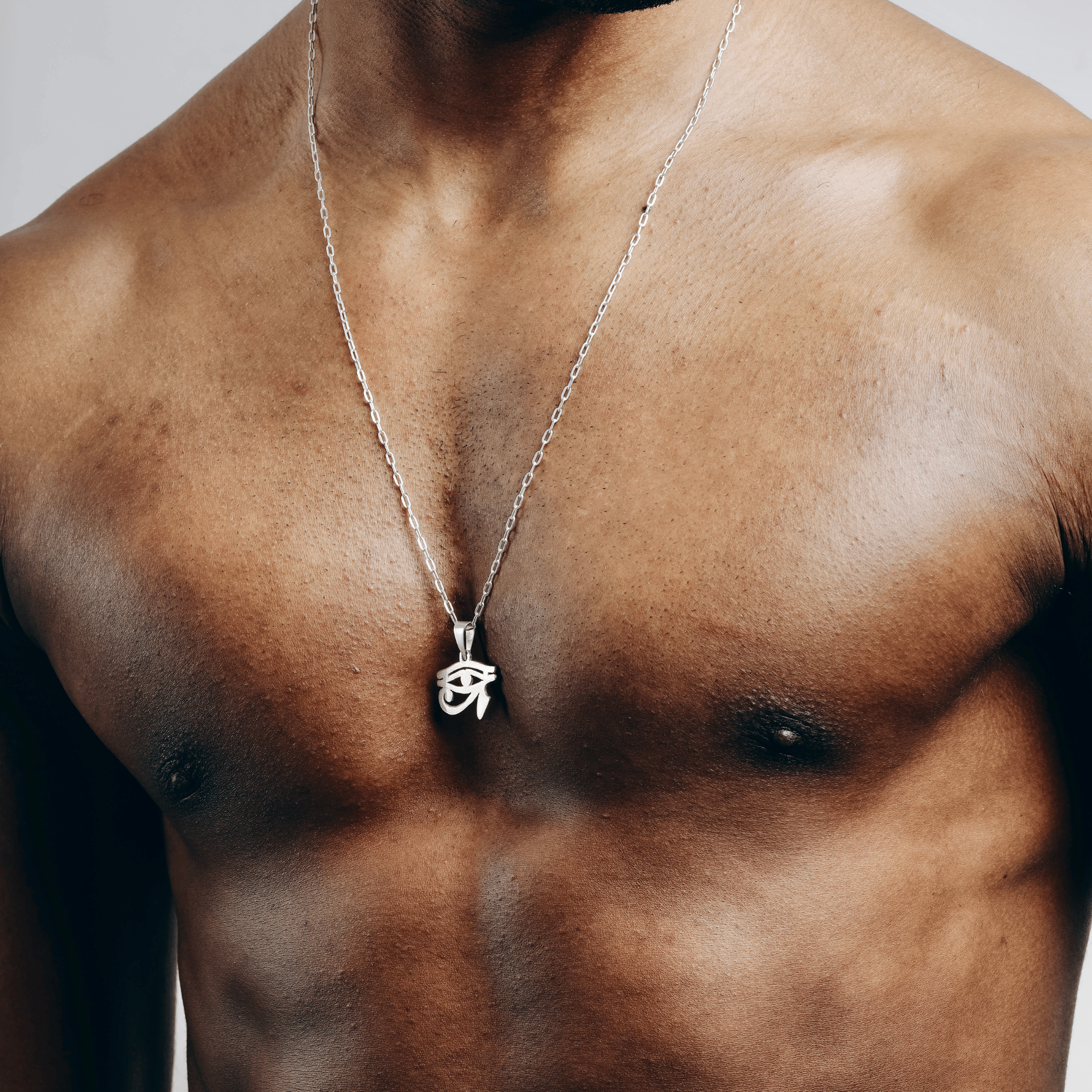 Eye Of Horus Silver Necklace 
