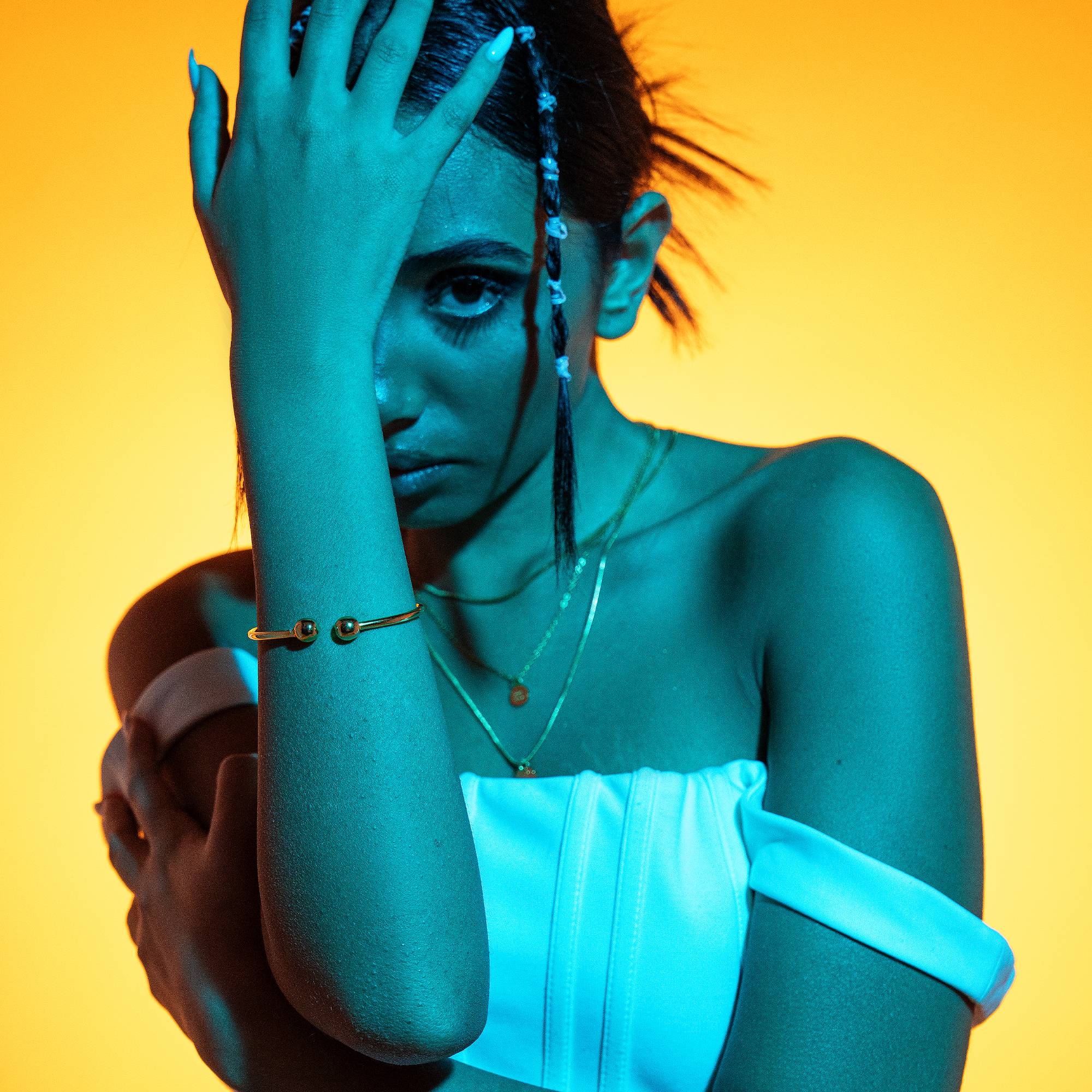 Aura Cuff Bracelet - gold