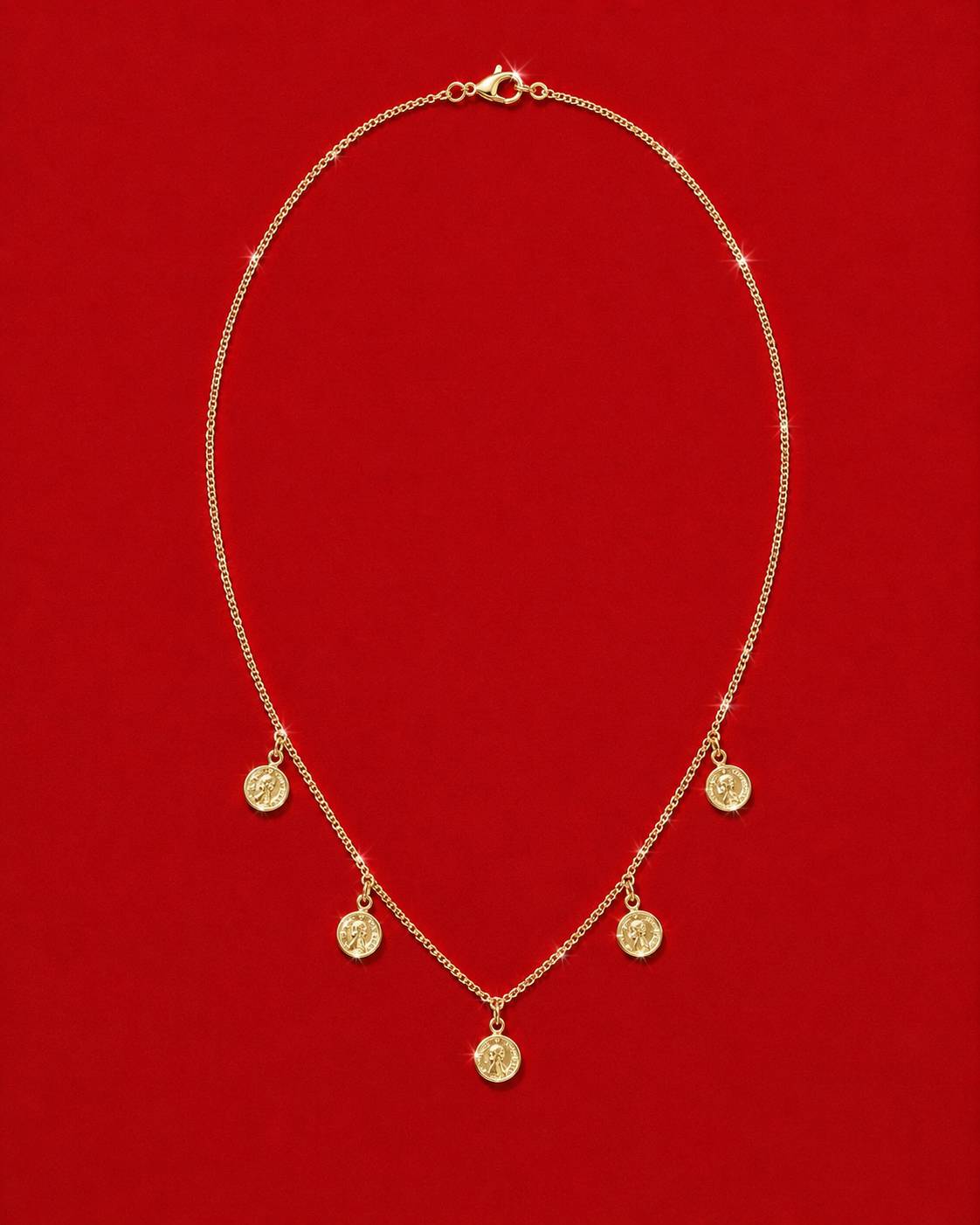 The Coins Necklace - gold