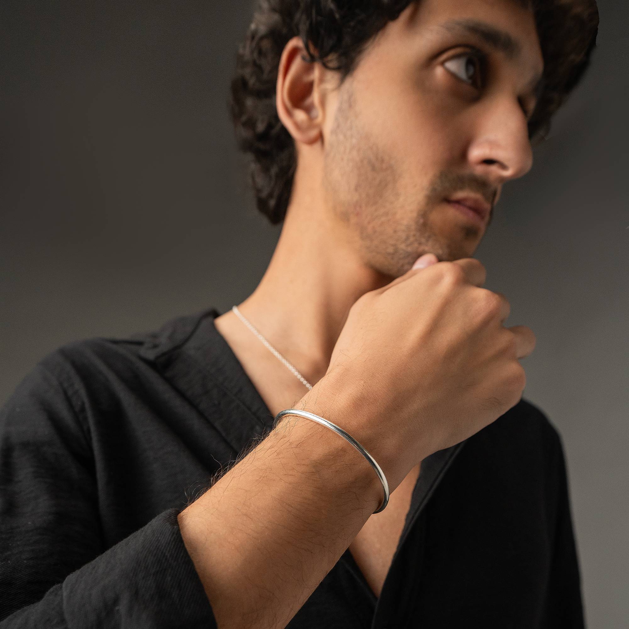 The Bold Warrior Cuff - silver