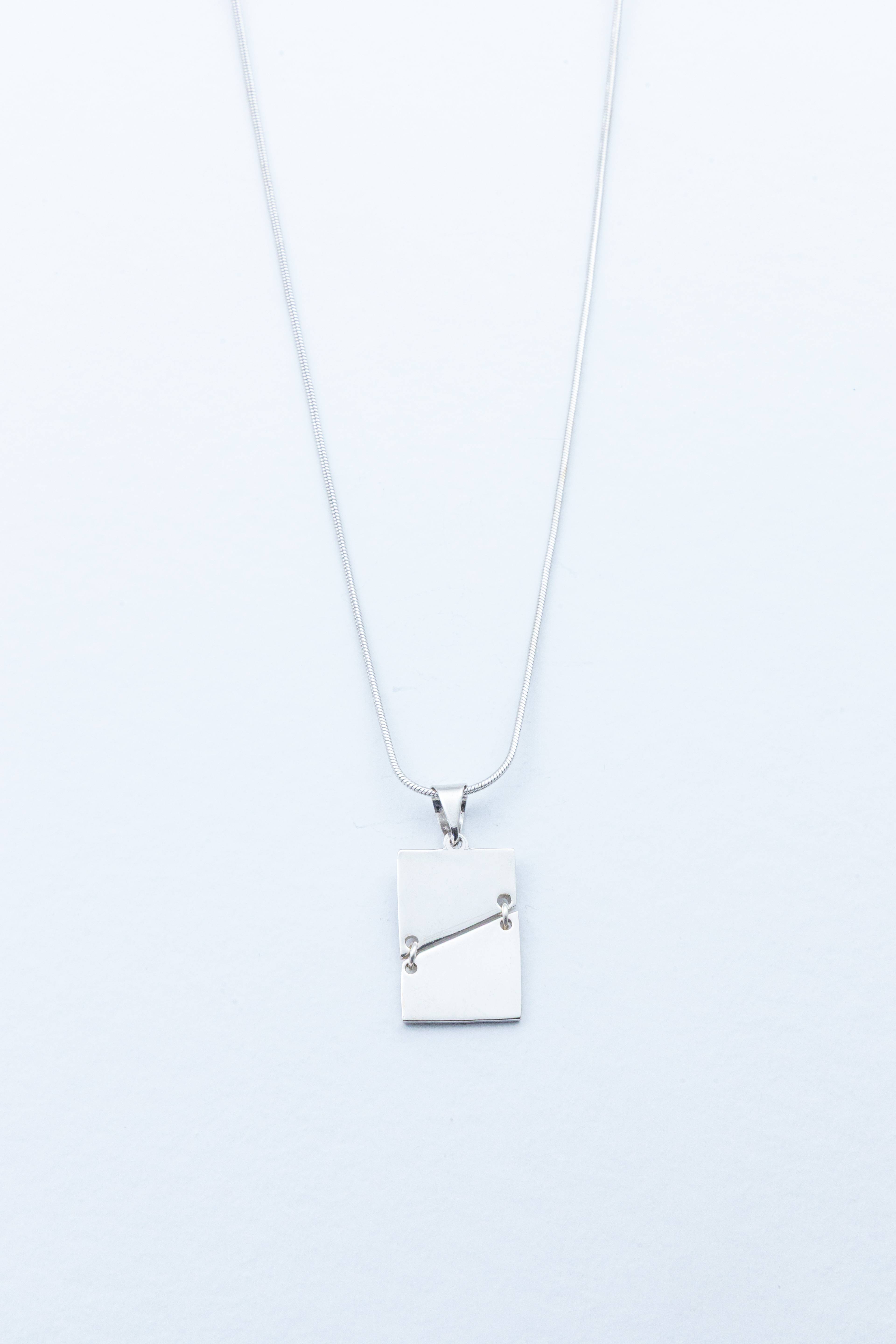 Fragmented Portrait Necklace 