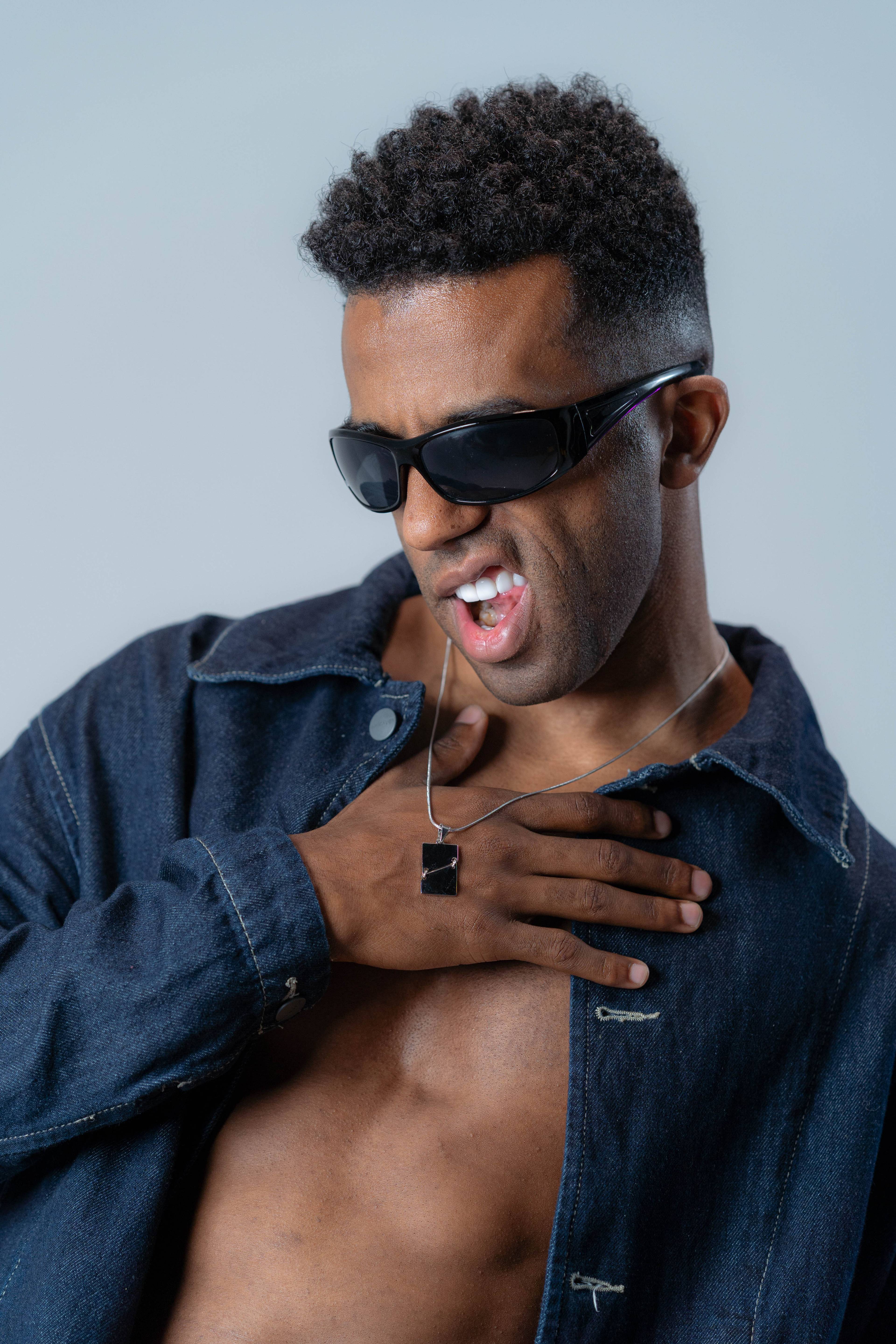 Fragmented Portrait Necklace 