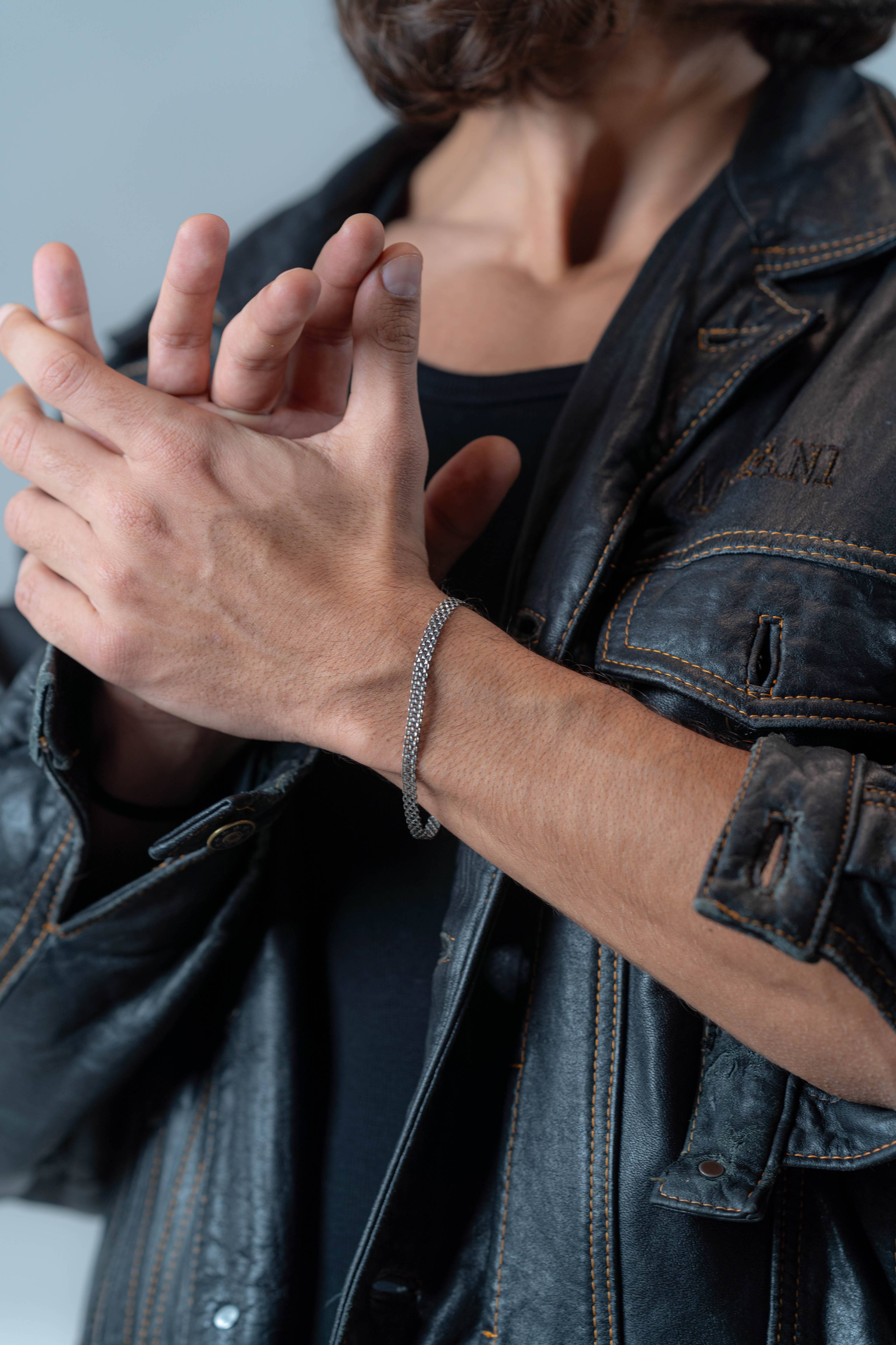 Heavy Oxidized Bracelet