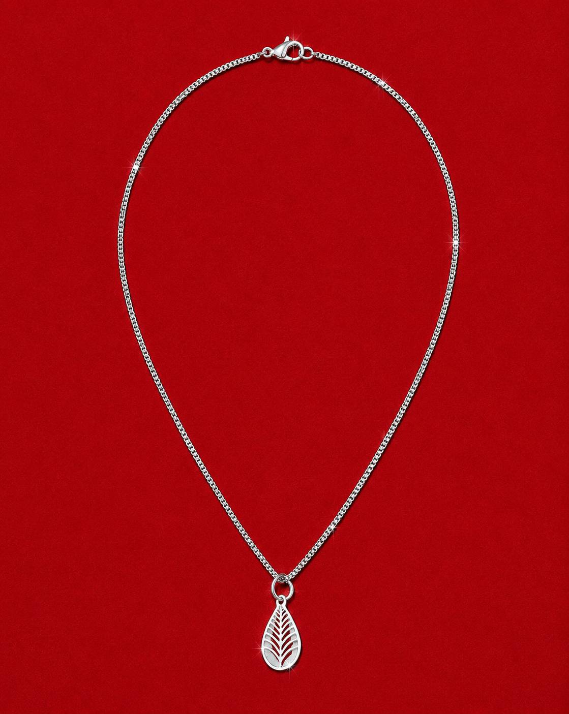 Oxidized Leaf Pendant