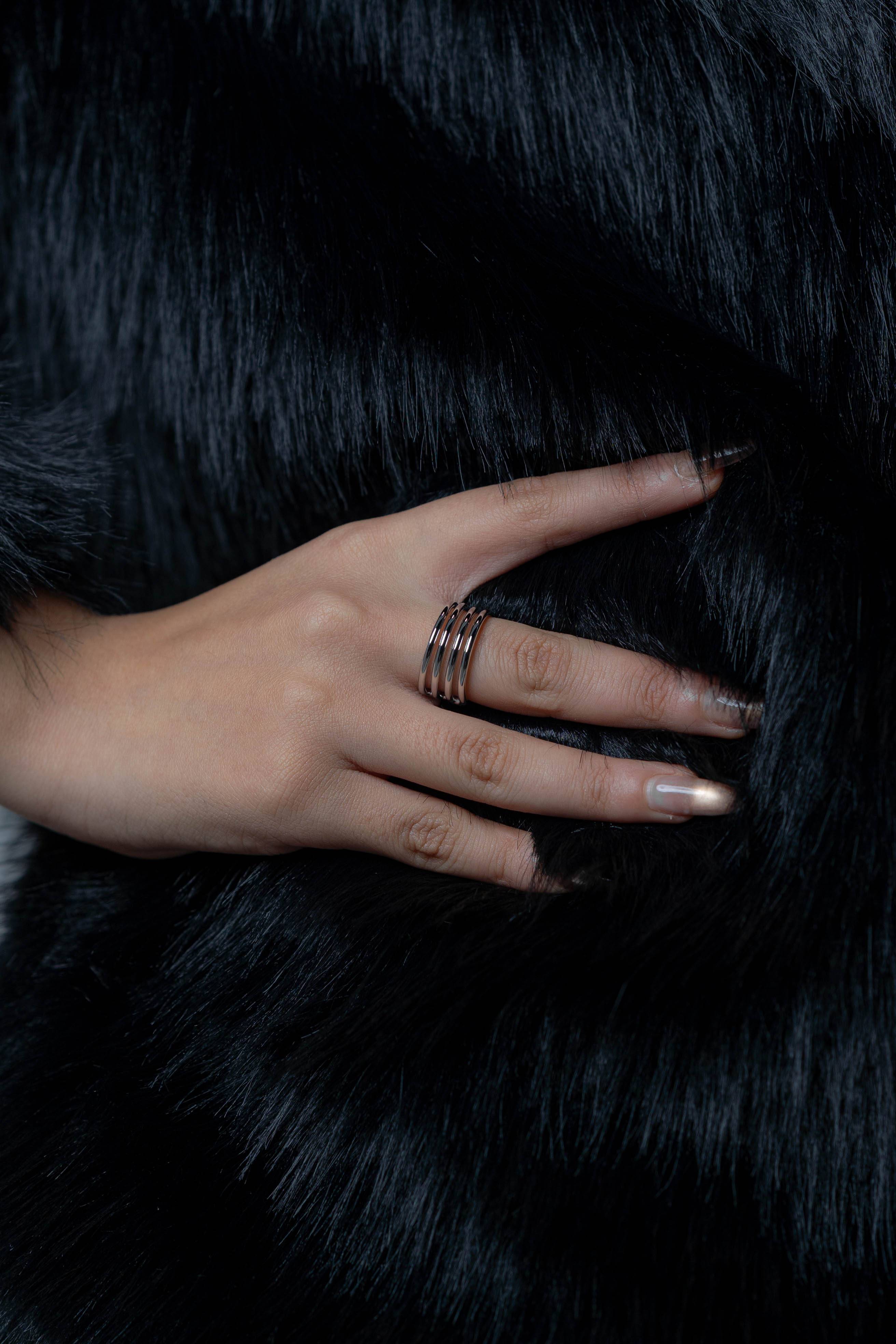 Layers Silver Ring  - silver