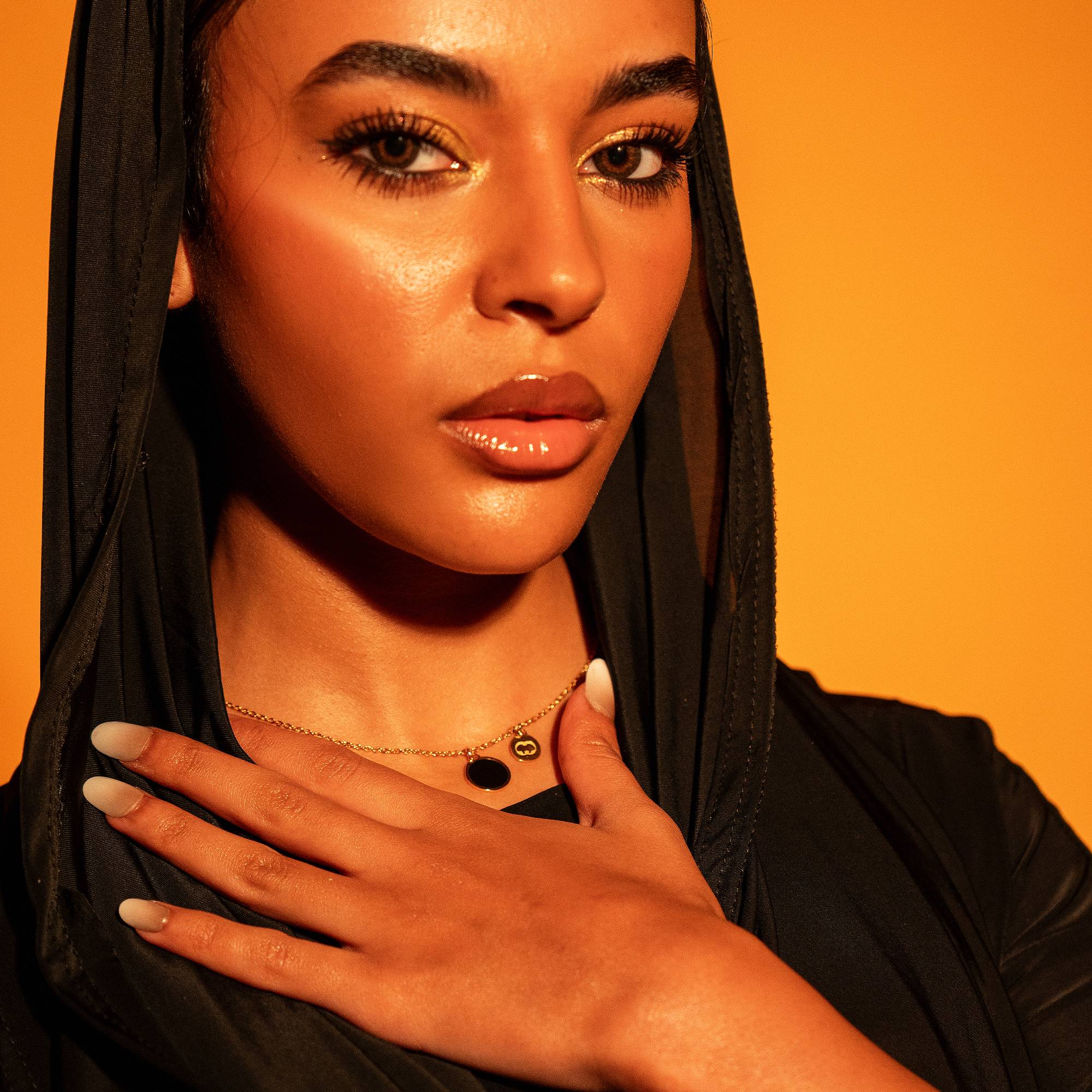 Black Flame Necklace - black