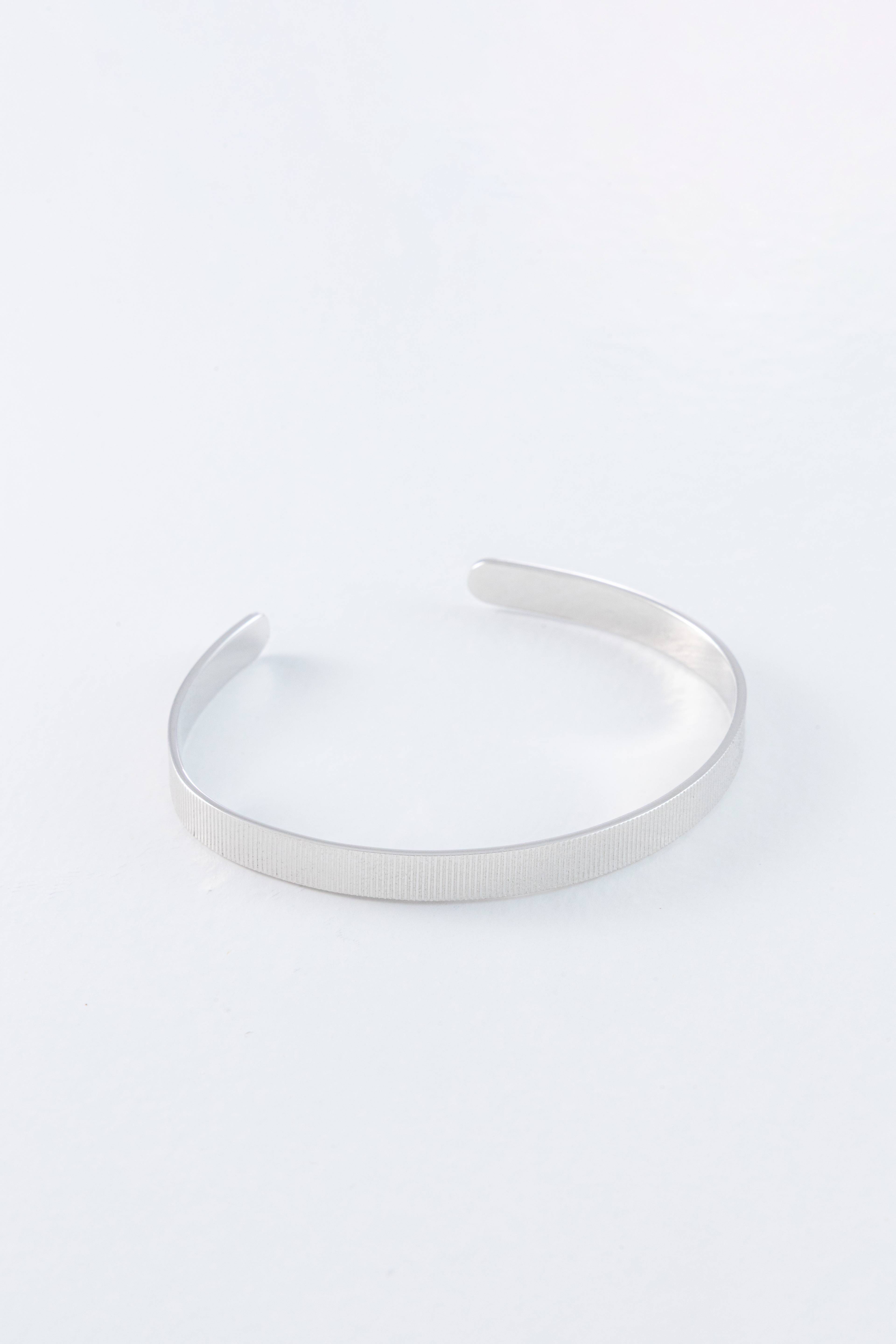 Line Edge Silver Cuff
