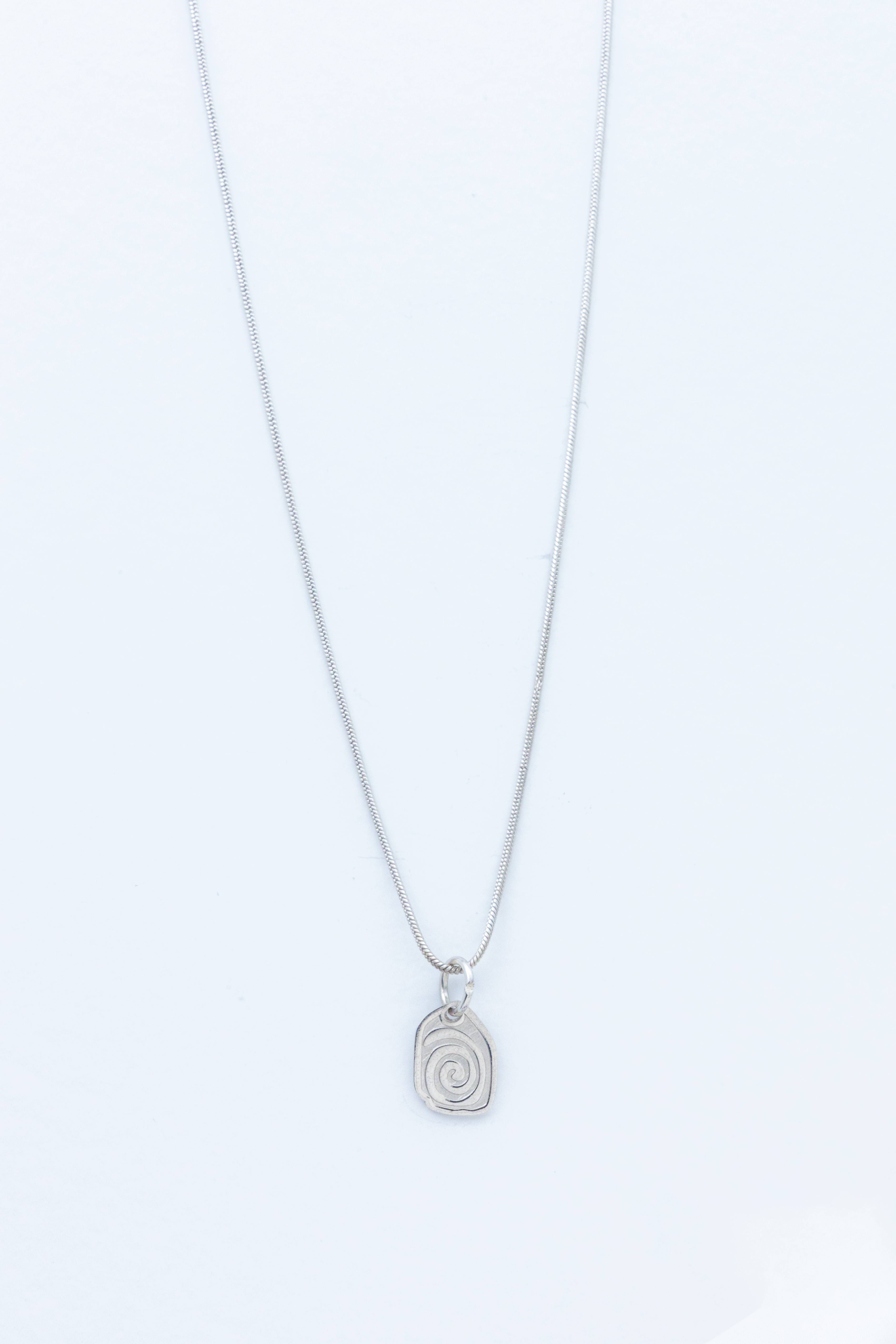 Spiral Silver Necklace