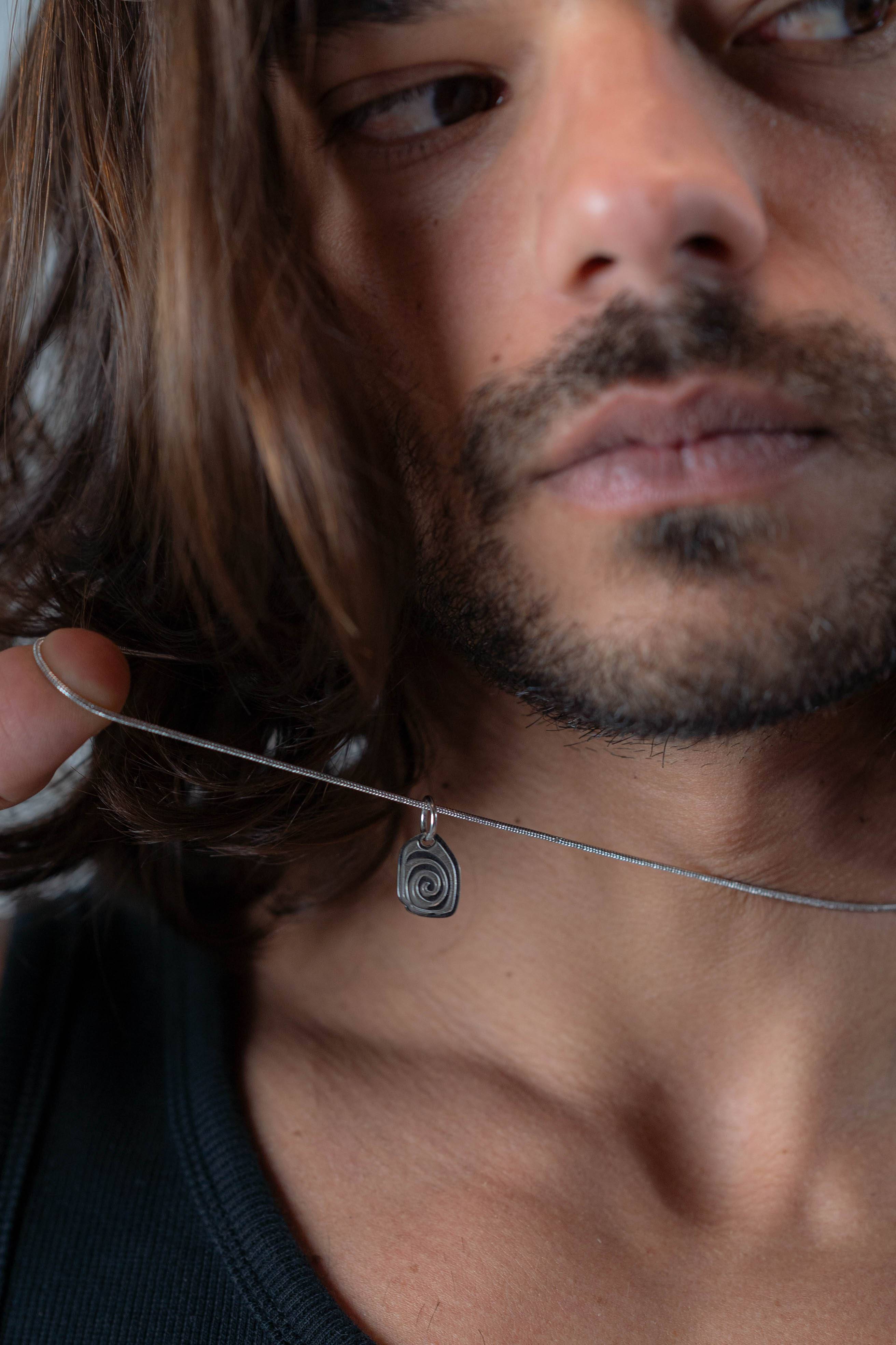 Spiral Silver Necklace