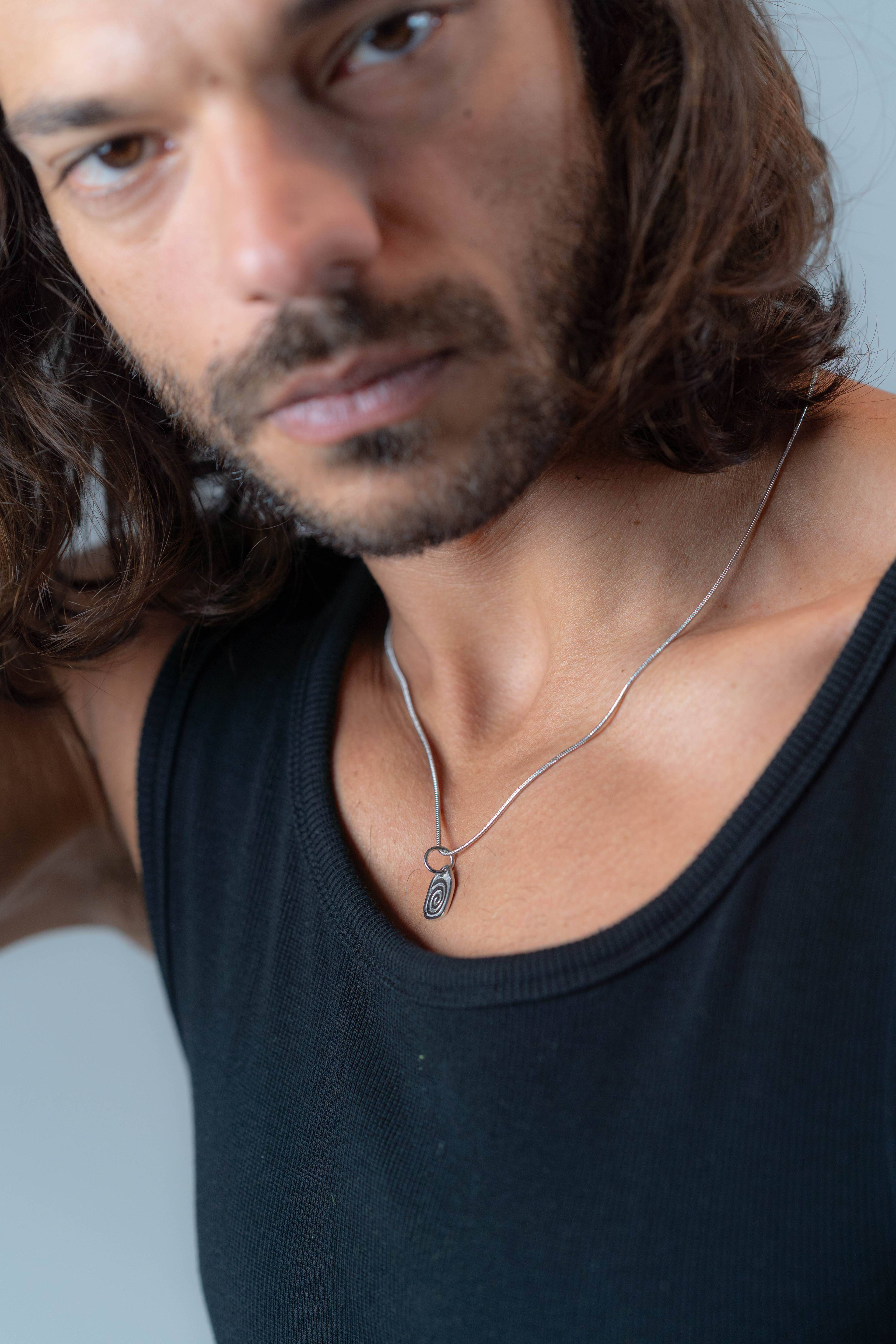 Spiral Silver Necklace