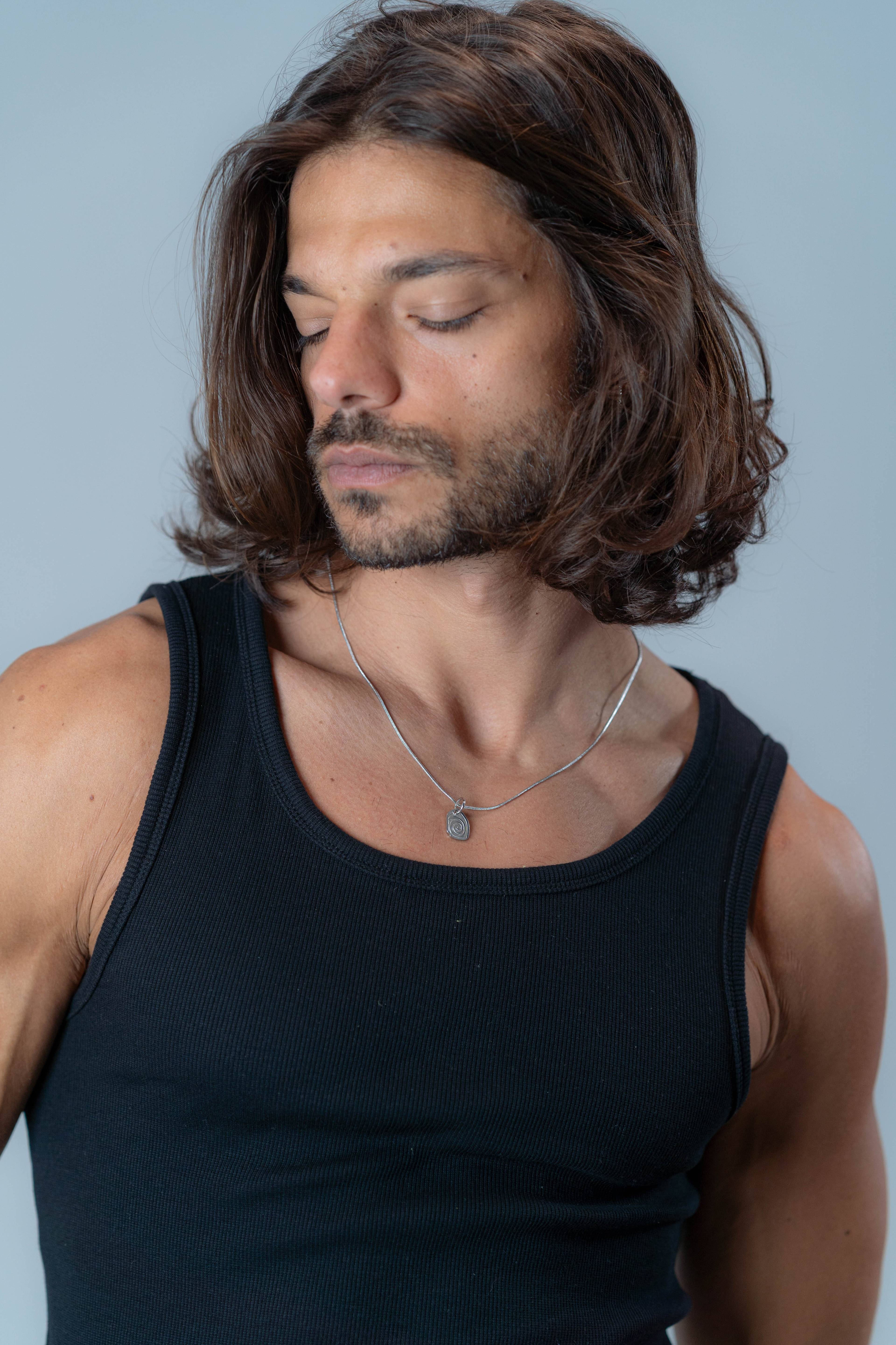 Spiral Silver Necklace