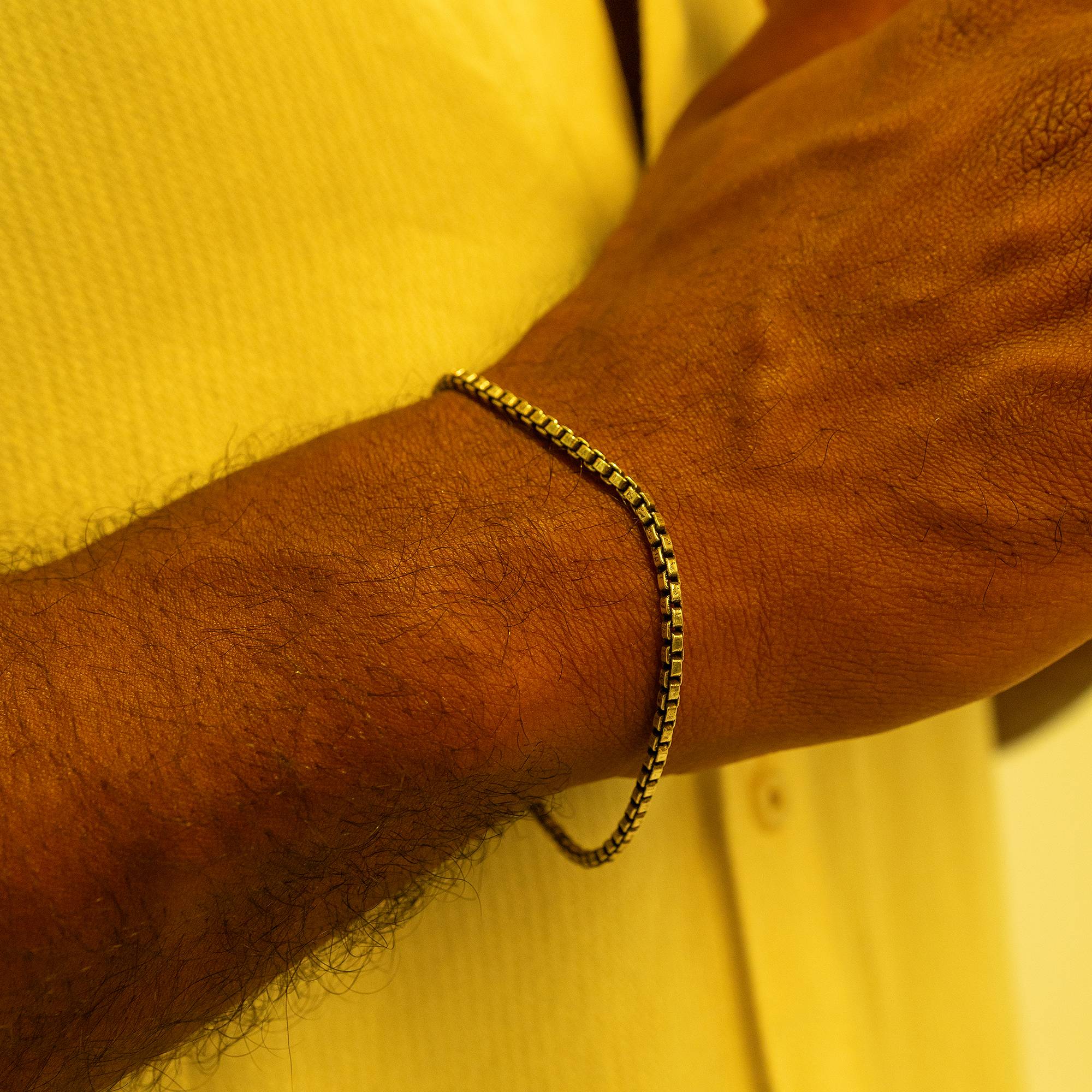 Oxidized Box Bracelet 