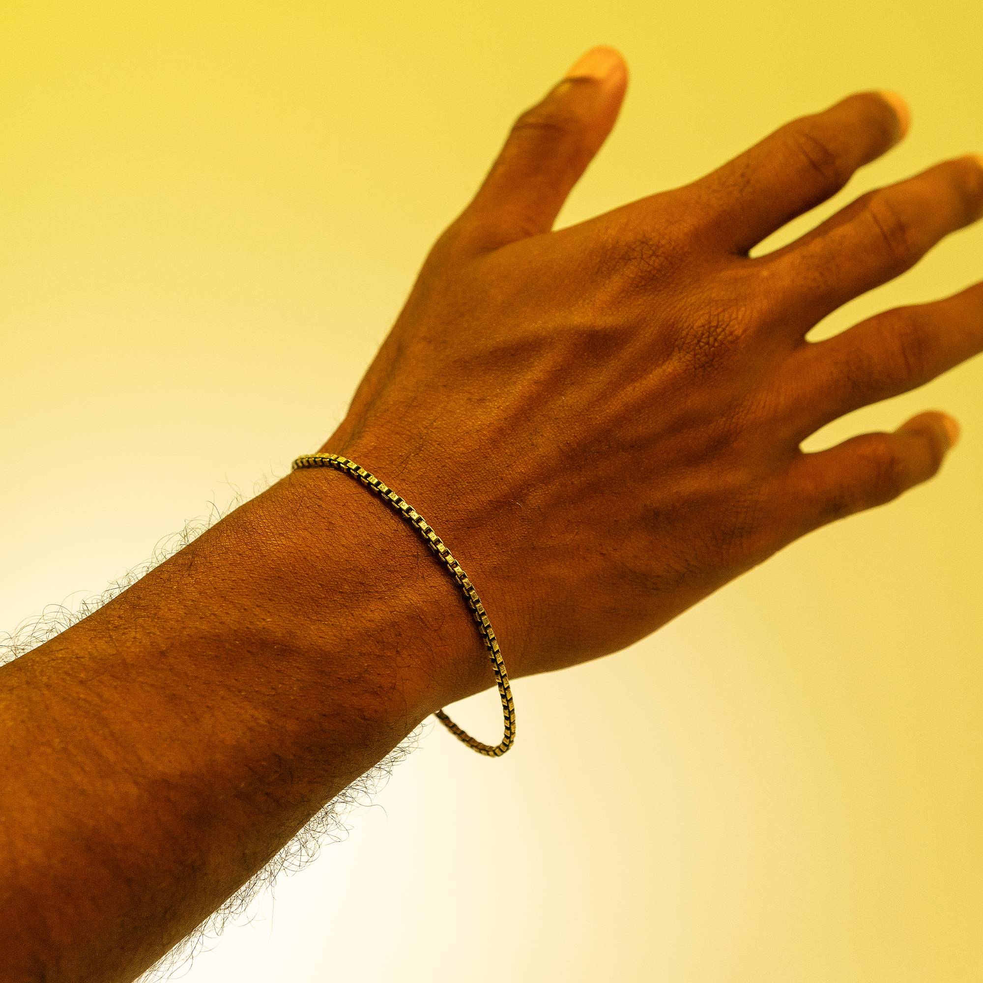 Oxidized Box Bracelet 