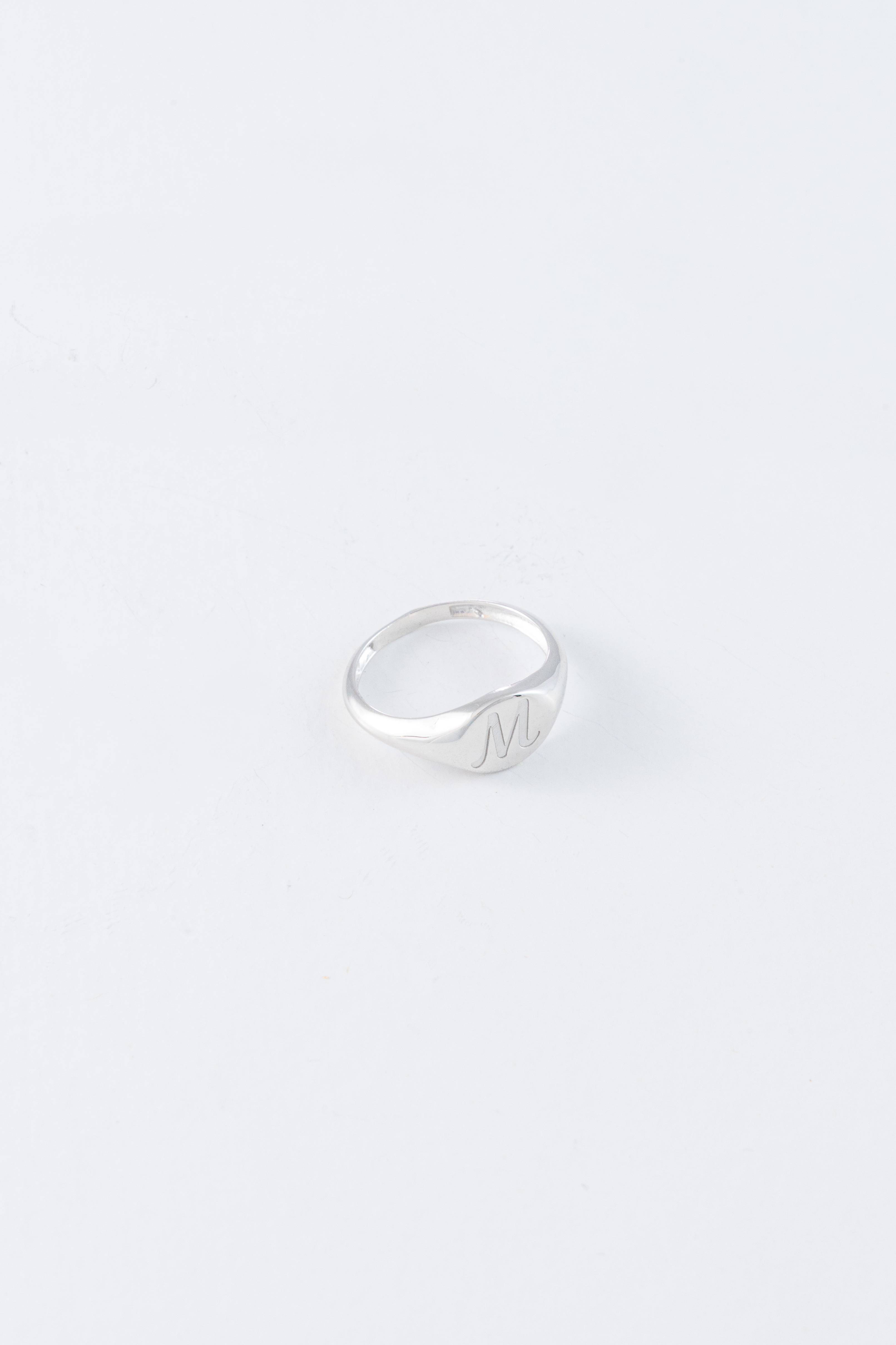 Letter Signet Ring