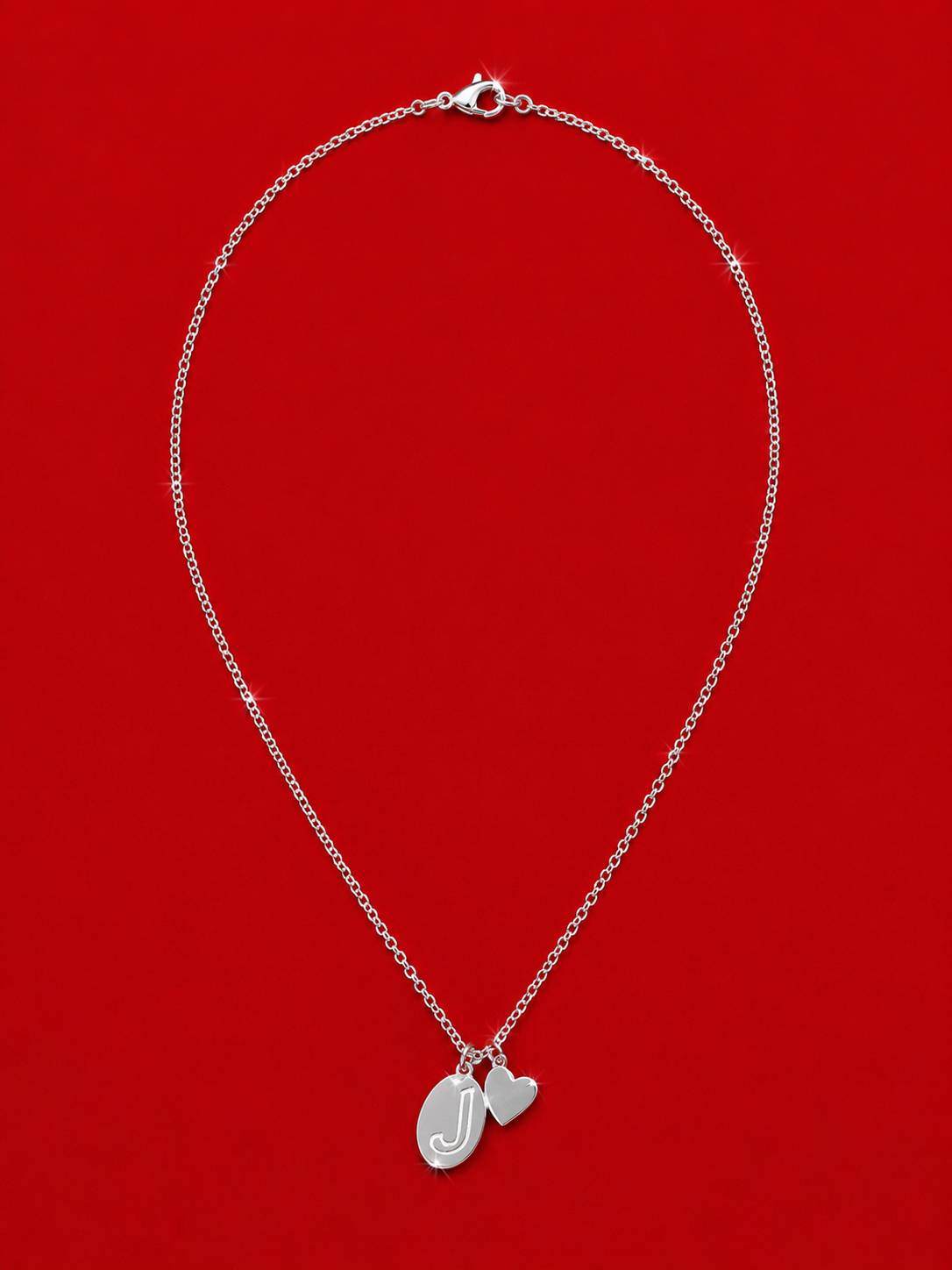 Forever Initial Necklace's Couple Set