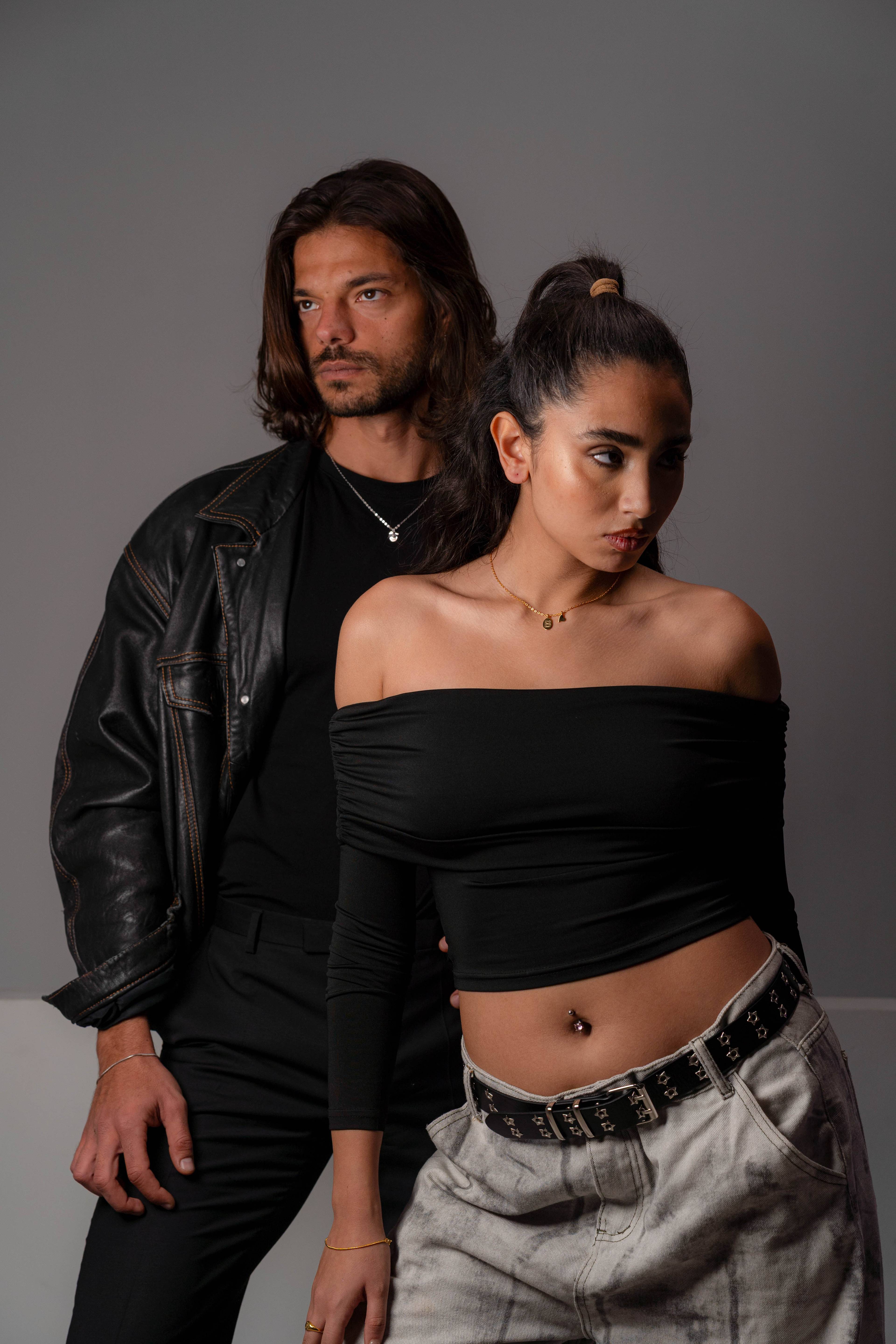 Forever Initial Necklace's Couple Set