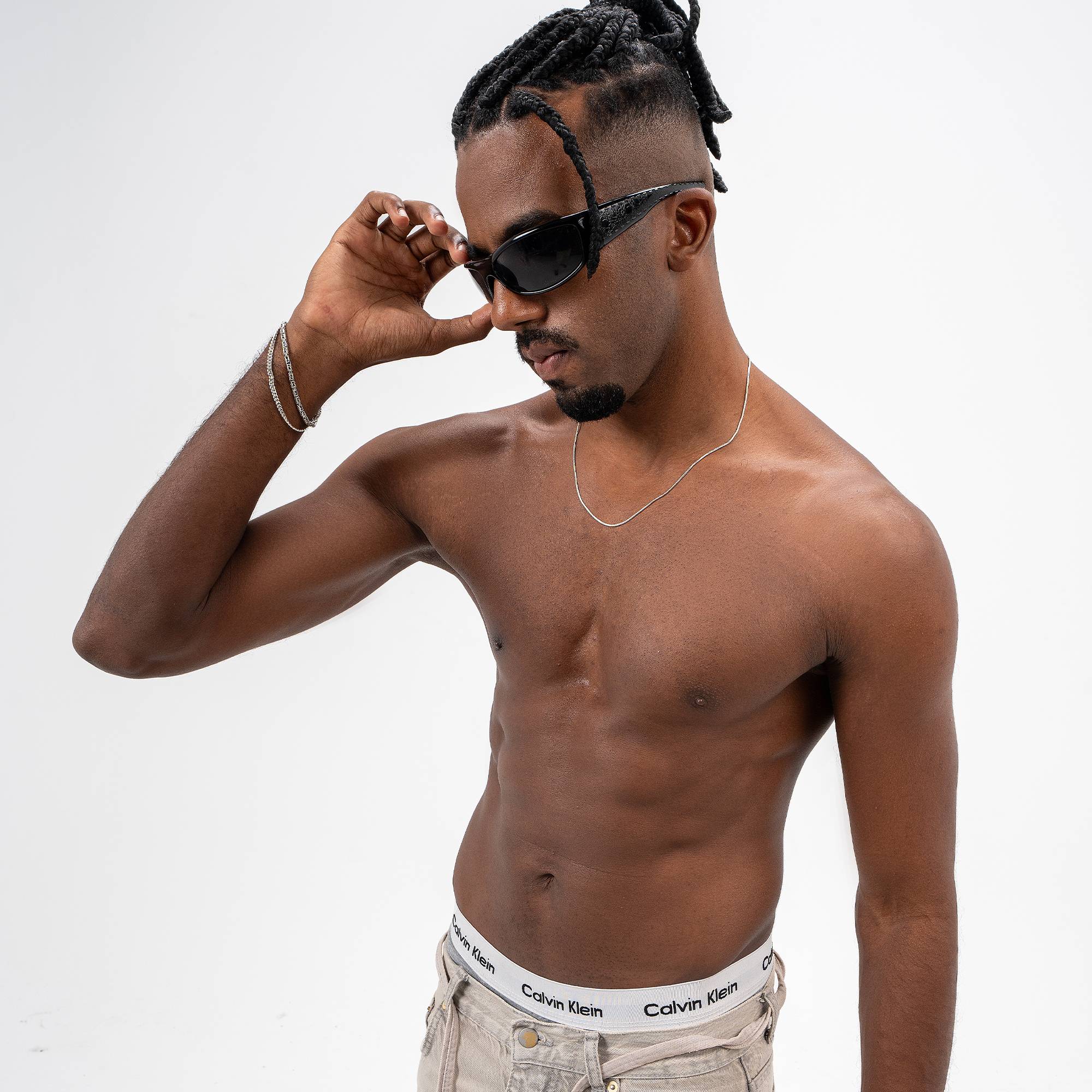 Silver Verge Necklace 50 cm - silver