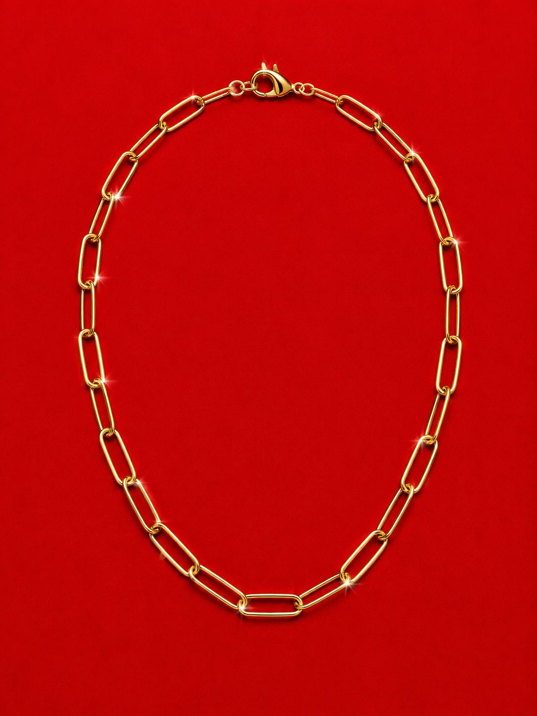 Linked gold Necklace