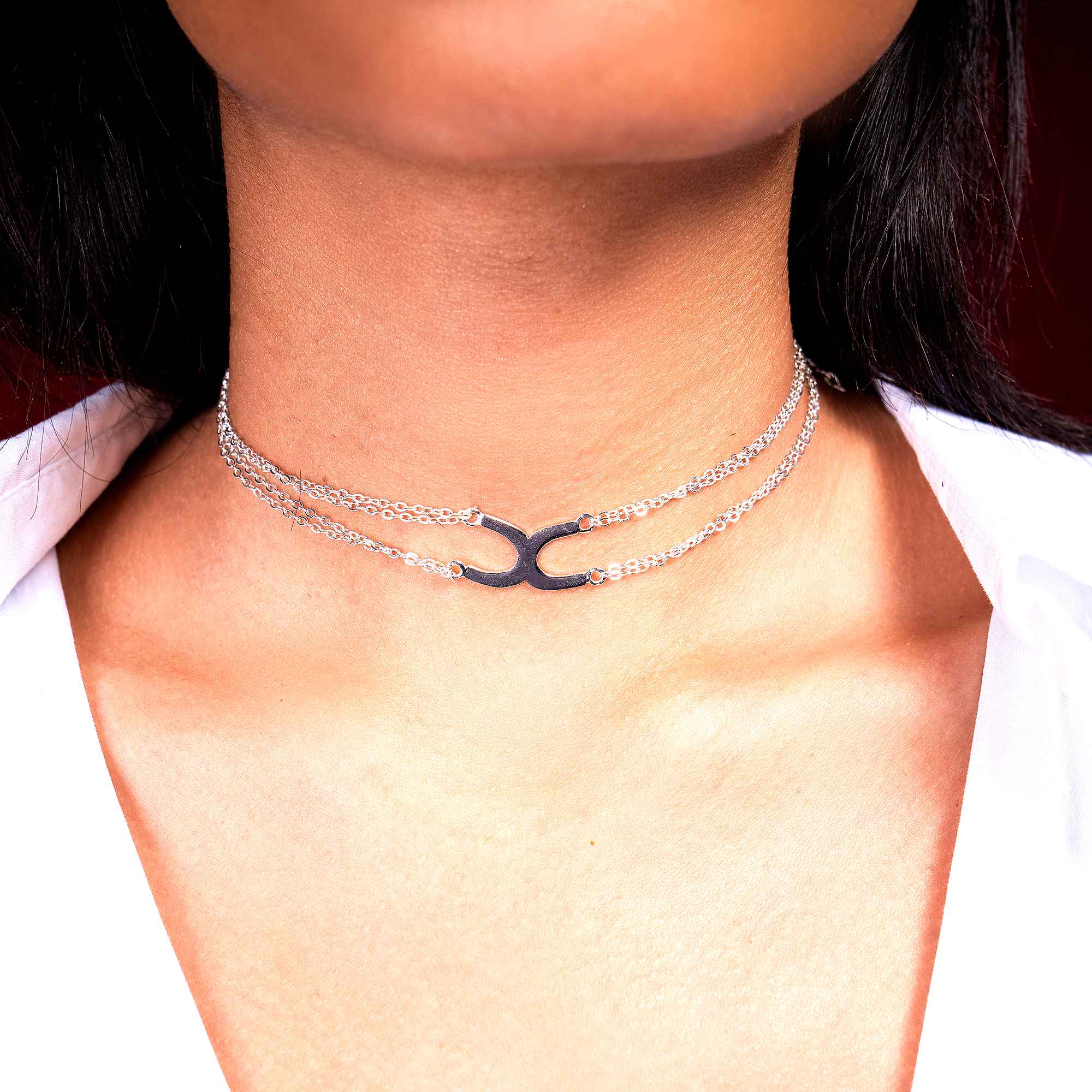 Layered Silver Necklace