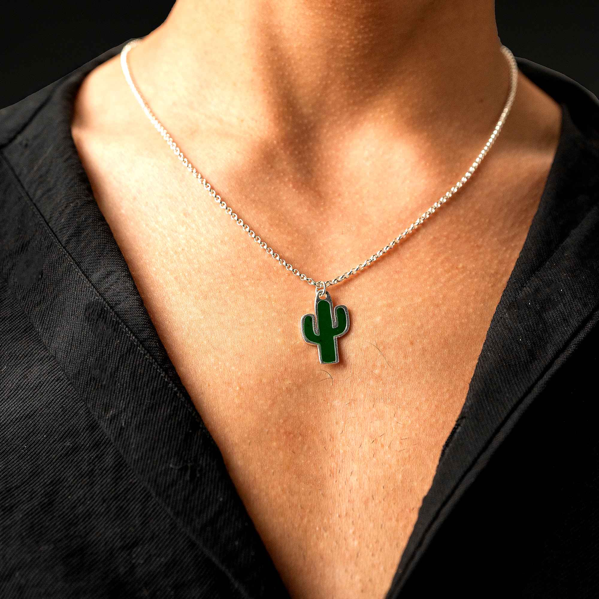 Softness with Wild Cactus Pendant