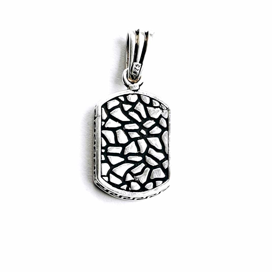 Box Chain Necklace with Dual Essence Pendant