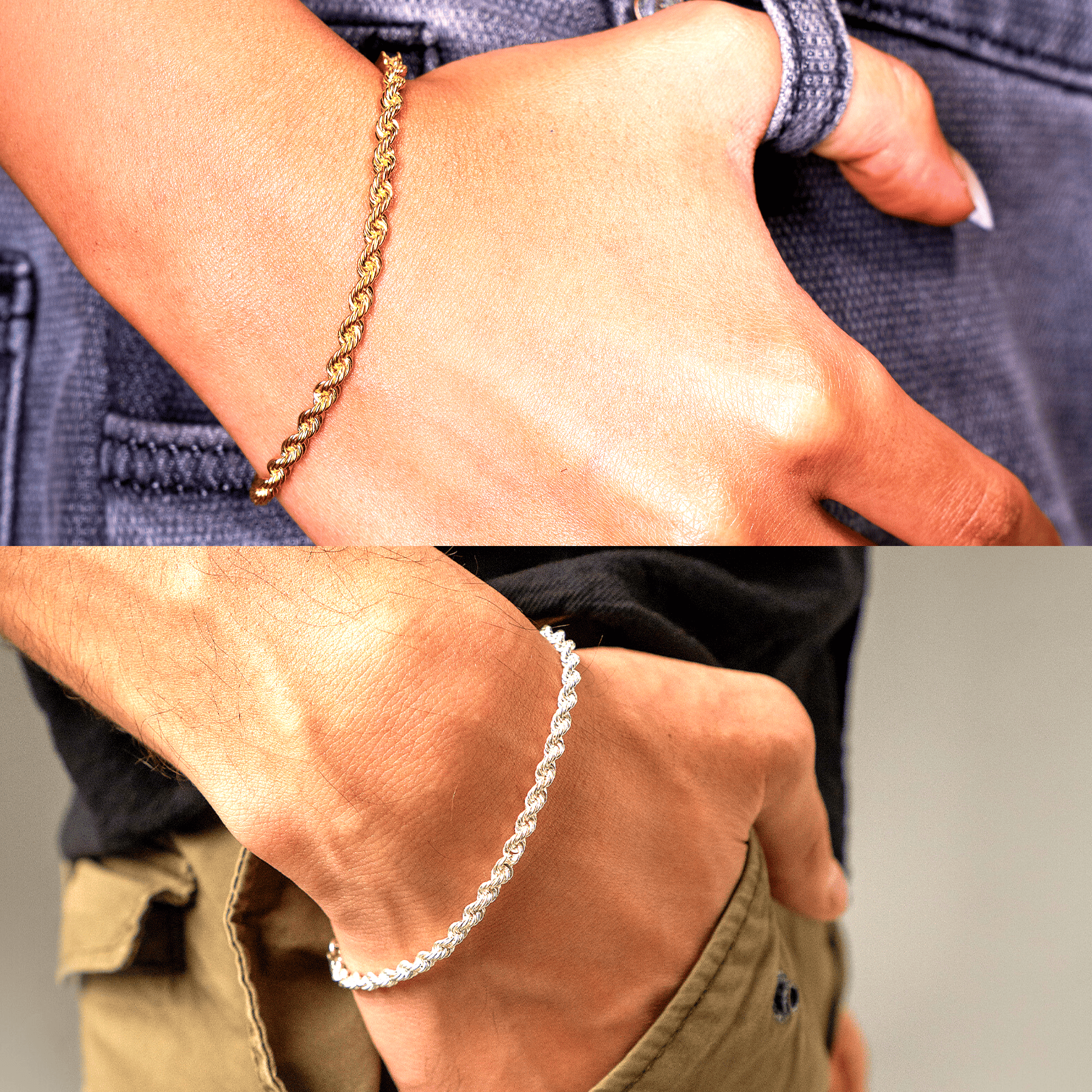 Twisted Couple’s Bracelet Set