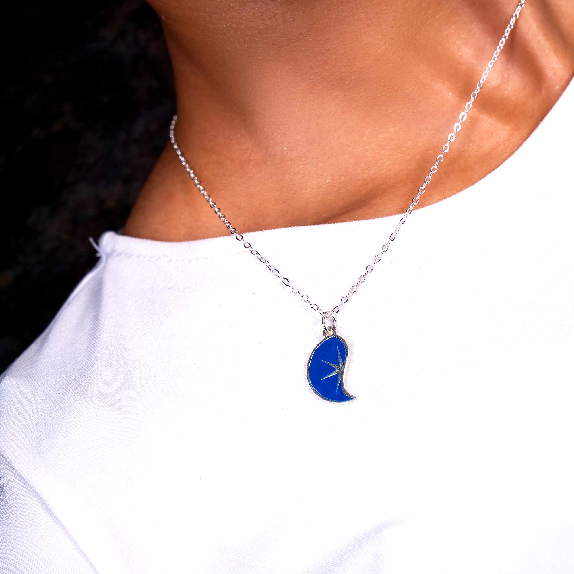 Delicate with Blue Hint Pendant
