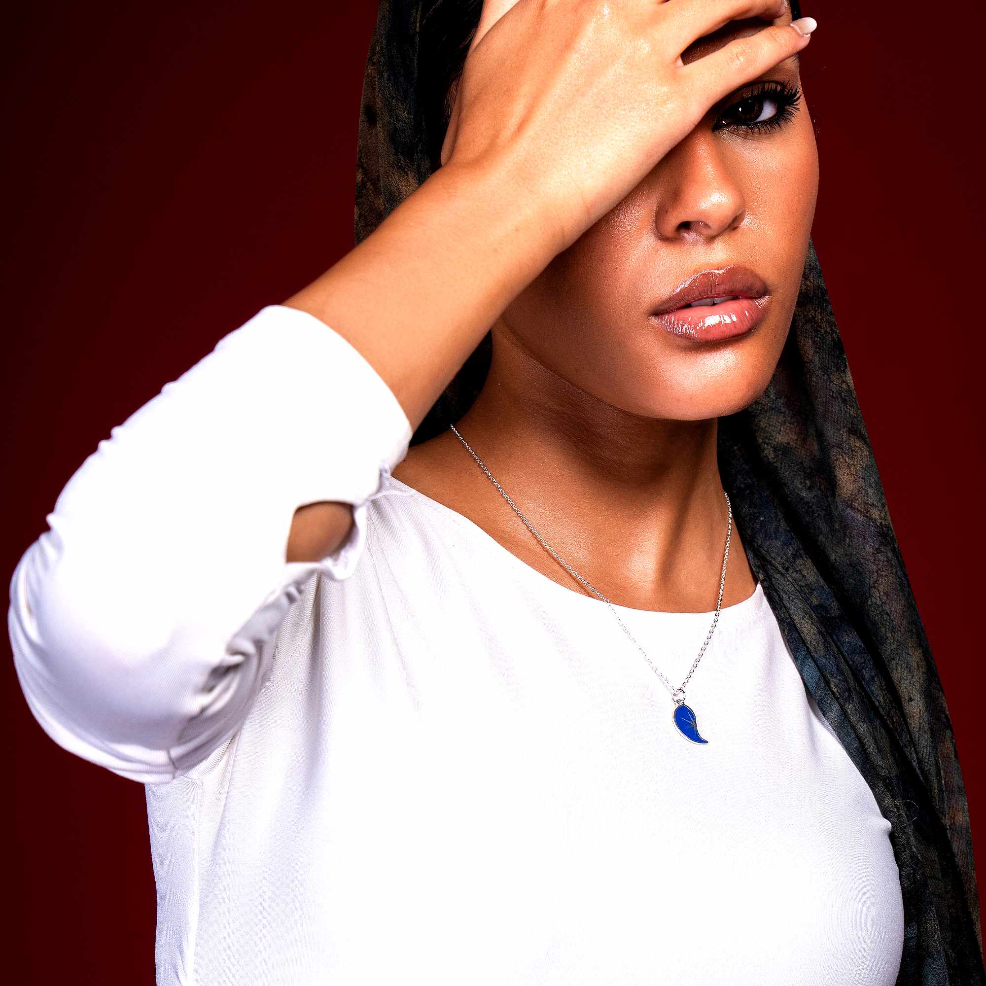 Delicate with Blue Hint Pendant