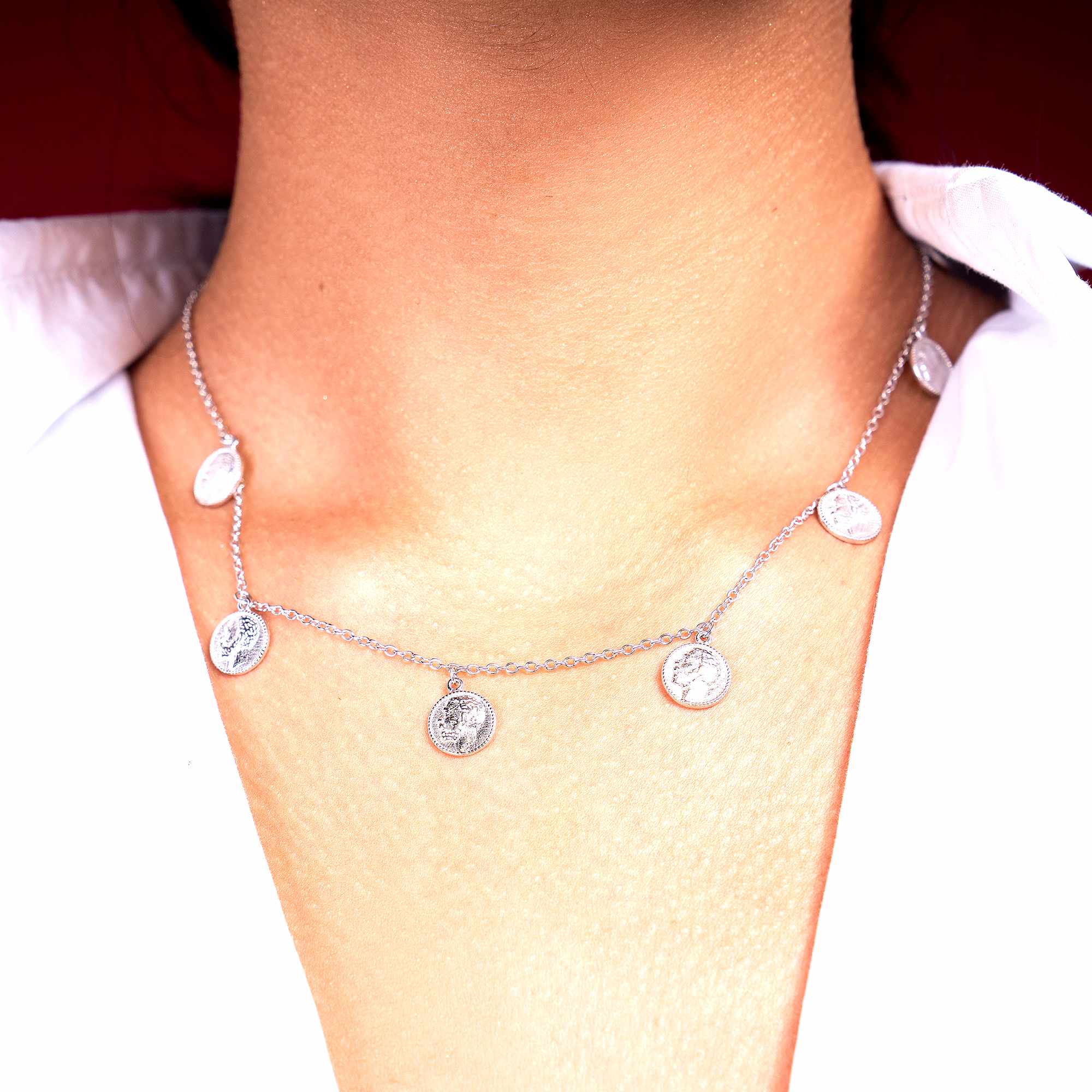 The Silver Coin Necklace