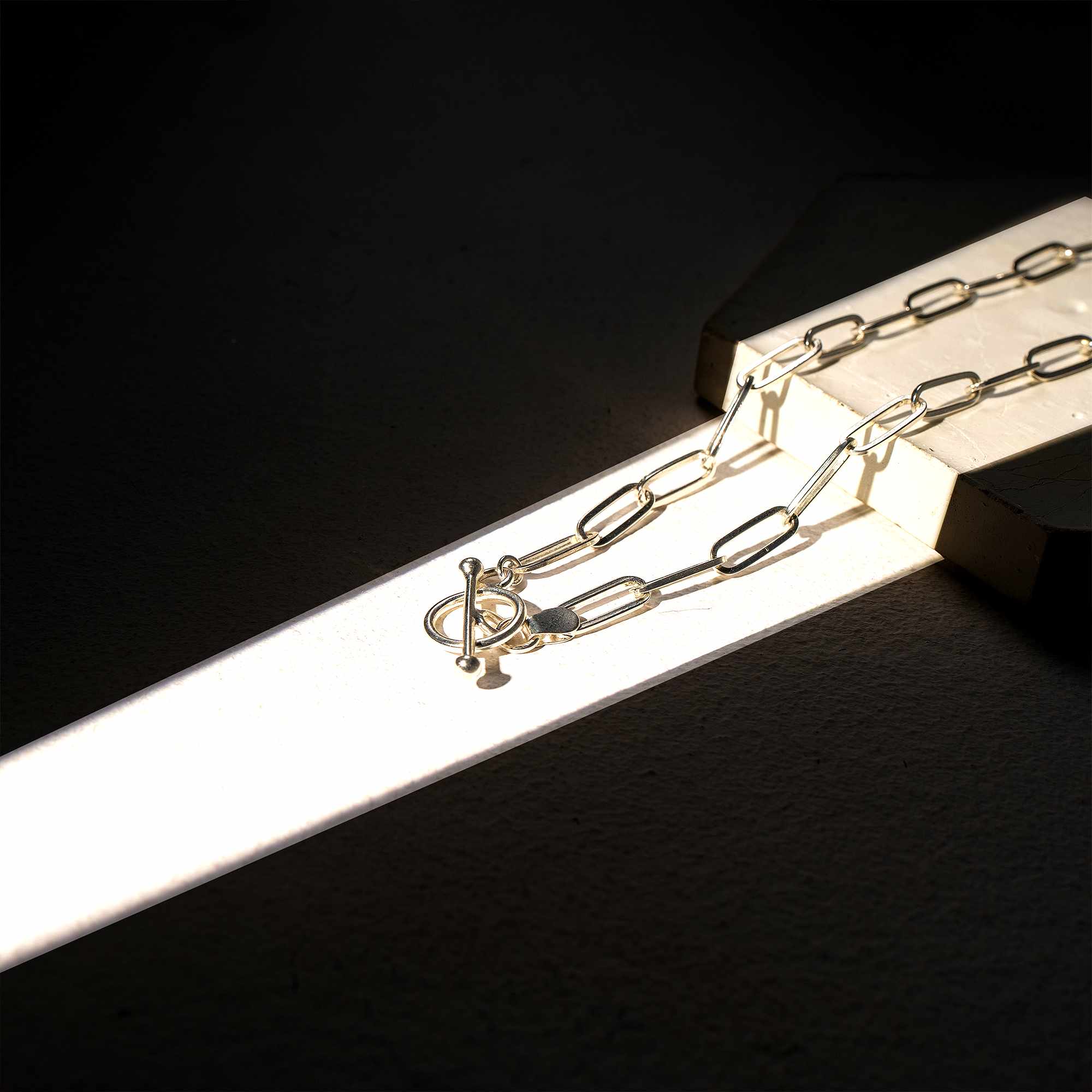 Linked Silver Necklace