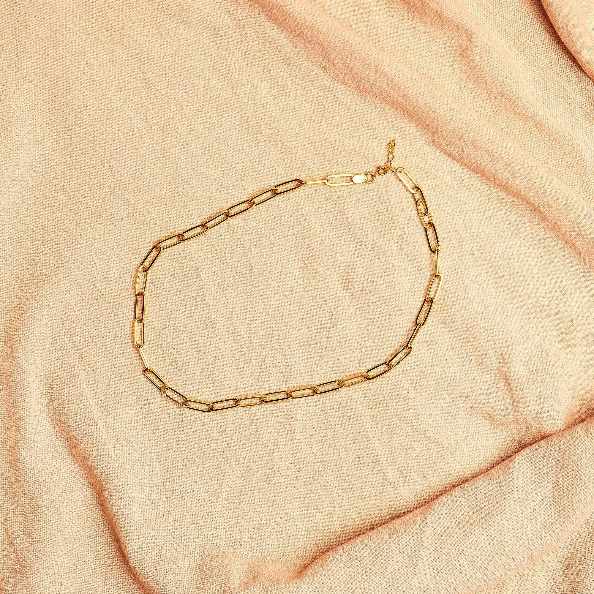 Linked gold Necklace