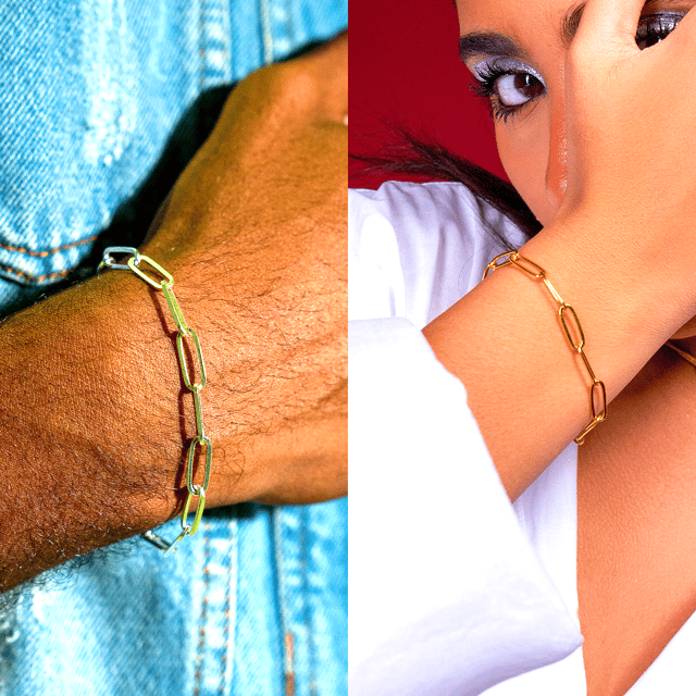 Linked Harmony Couple's Bracelet Set